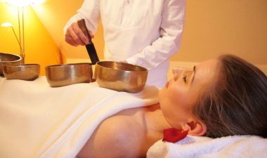 woman getting spa treatment